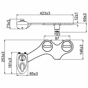 Hot&Cold Toilet Seat Bidet