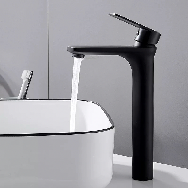 Tall Black Sink Faucet