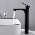 Load image into Gallery viewer, Tall Black Sink Faucet
