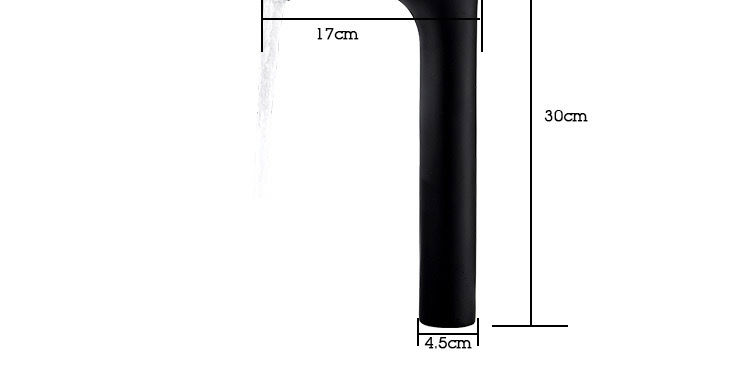 Tall Black Sink Faucet