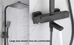 Load image into Gallery viewer, Mat Black Rain Shower Set
