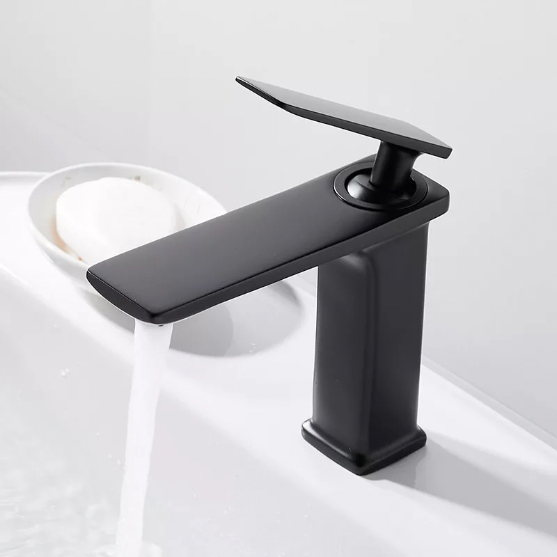 Mat Black Medium Sink Faucet